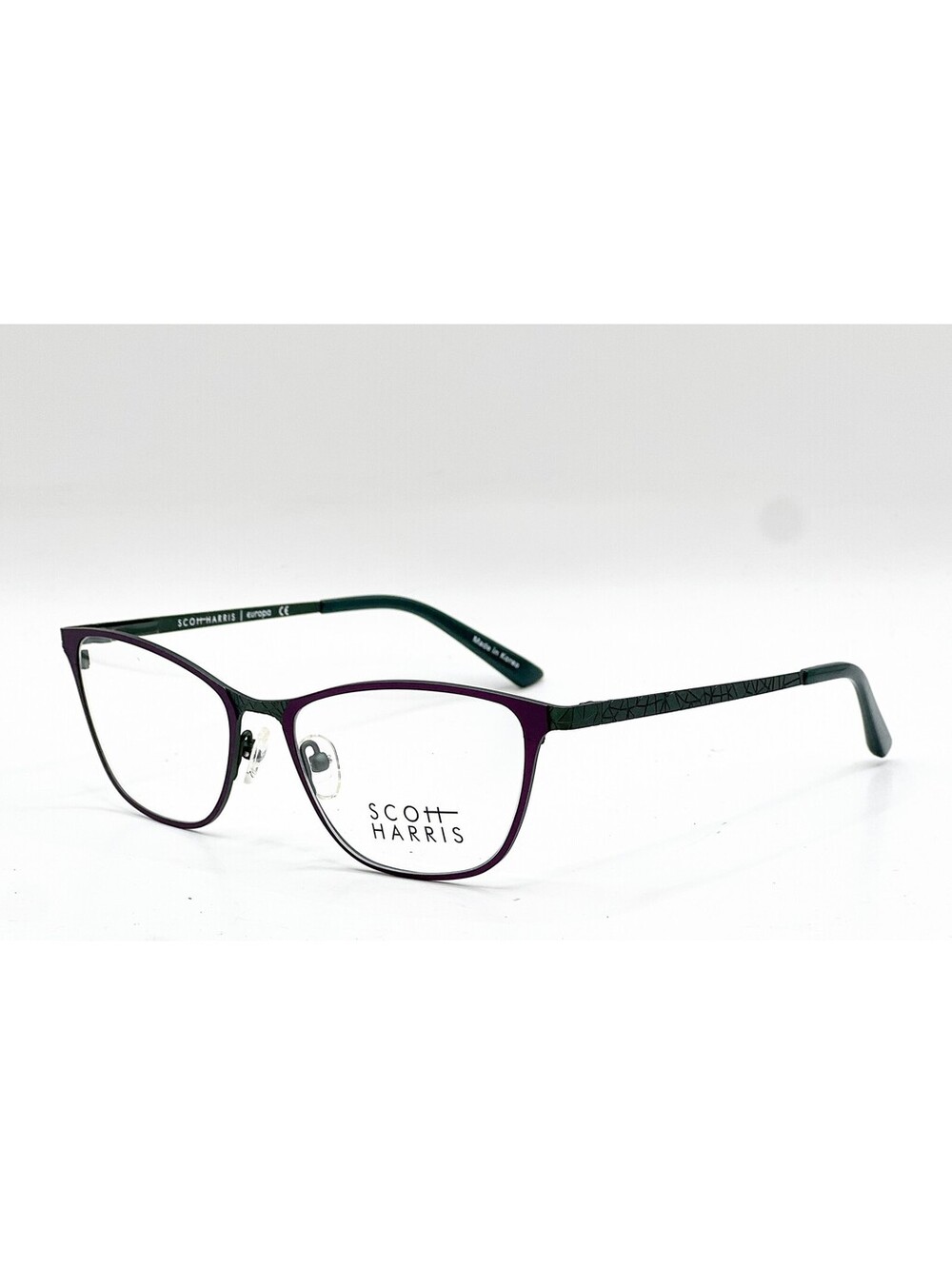 Scott Harris Sh-650 C2 Black Garnet Authentic Eyeglasses 49-16-132